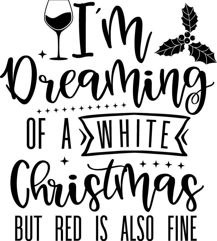 White Christmas Wine Quote SVG | Funny Holiday Cut File (Digital Download)