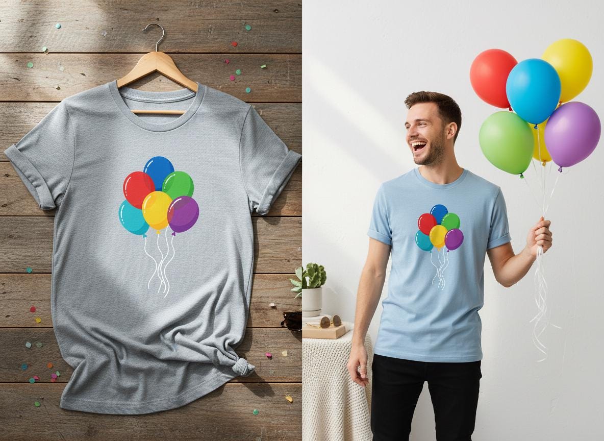 Colorful Balloons SVG  Party Decorations Graphic (Digital Download)