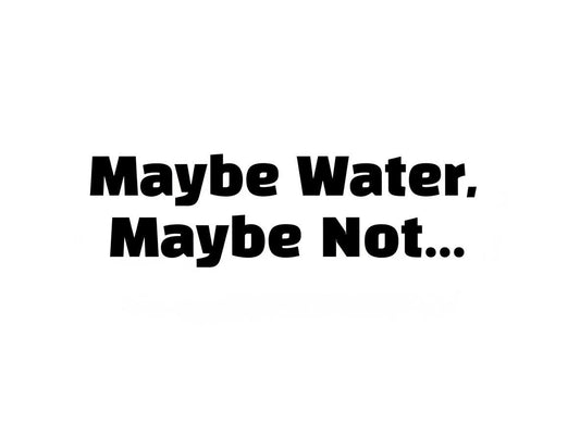 Maybe Water Maybe Not SVG | Wine Humor Design (Digital Download)