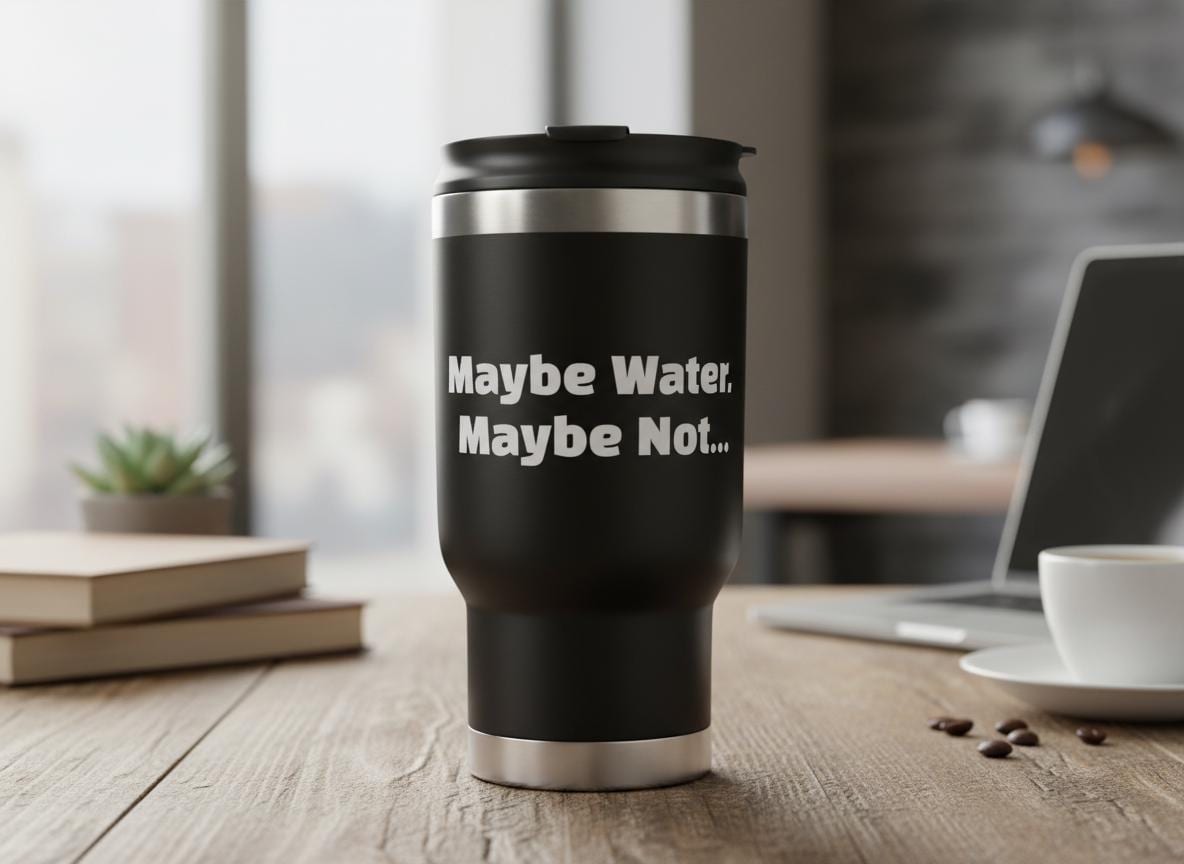 Maybe Water Maybe Not SVG | Wine Humor Design (Digital Download)