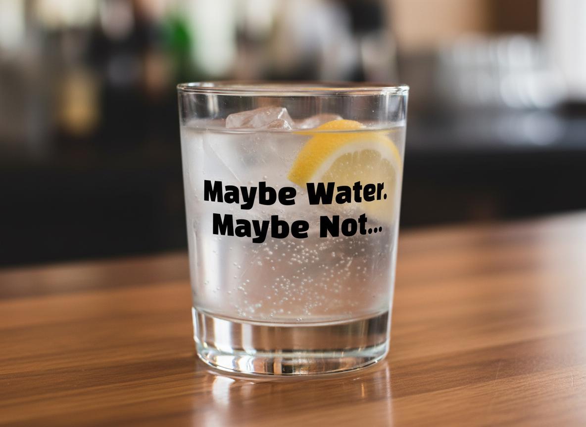 Maybe Water Maybe Not SVG | Wine Humor Design (Digital Download)