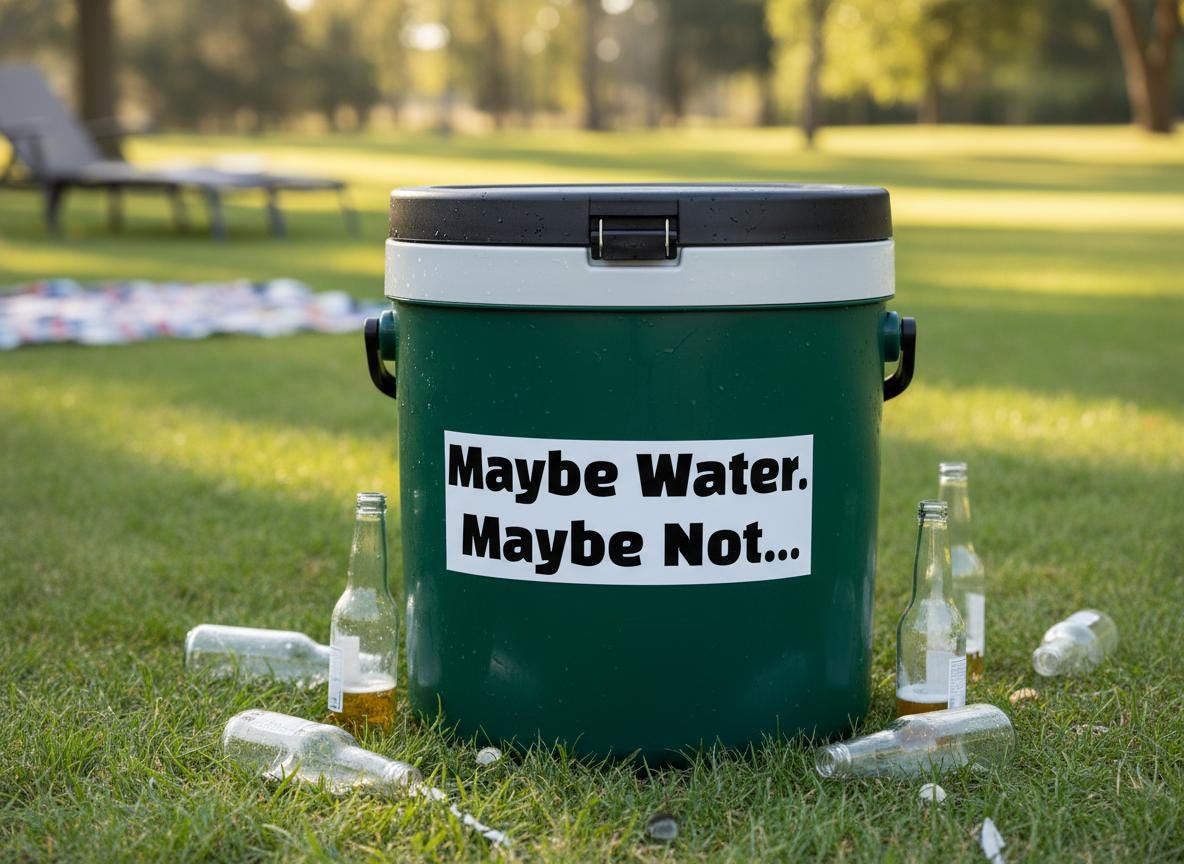 Maybe Water Maybe Not SVG | Wine Humor Design (Digital Download)
