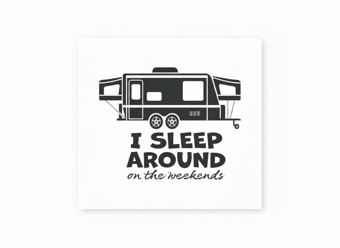 I Sleep Around SVG – Cricut, Silhouette & Sublimation Cut File Canada  Funny Quote Design  Instant Download svg  dxf  png  jpg