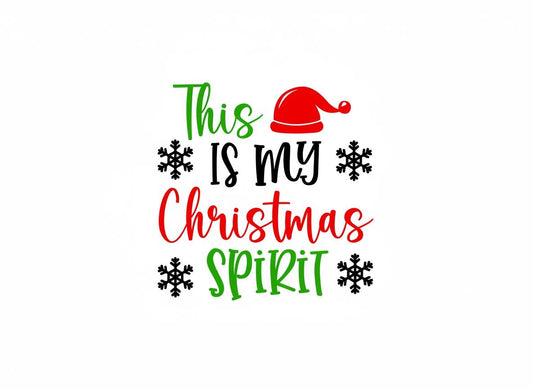 Funny Christmas Spirit SVG – Cricut, Silhouette & Sublimation Cut File Canada | Holiday Quote Cut File (Digital Download)