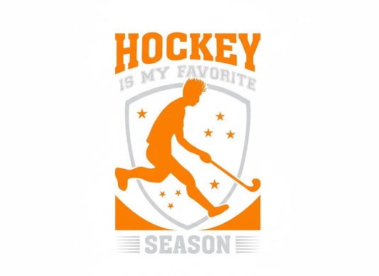 Hockey Is My Favorite Season SVG – Cricut, Silhouette & Sublimation Cut File Canada | Player Silhouette Design (Digital Download)