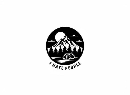 Funny I Hate People SVG – Cricut, Silhouette & Sublimation Cut File Canada – Cricut, Silhouette & Sublimation Cut File Canada  Funny Quote  Instant Download svg  dxf  png  jpg