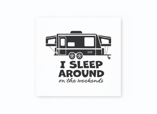 I Sleep Around SVG – Cricut, Silhouette & Sublimation Cut File Canada  Funny Quote Design  Instant Download svg  dxf  png  jpg