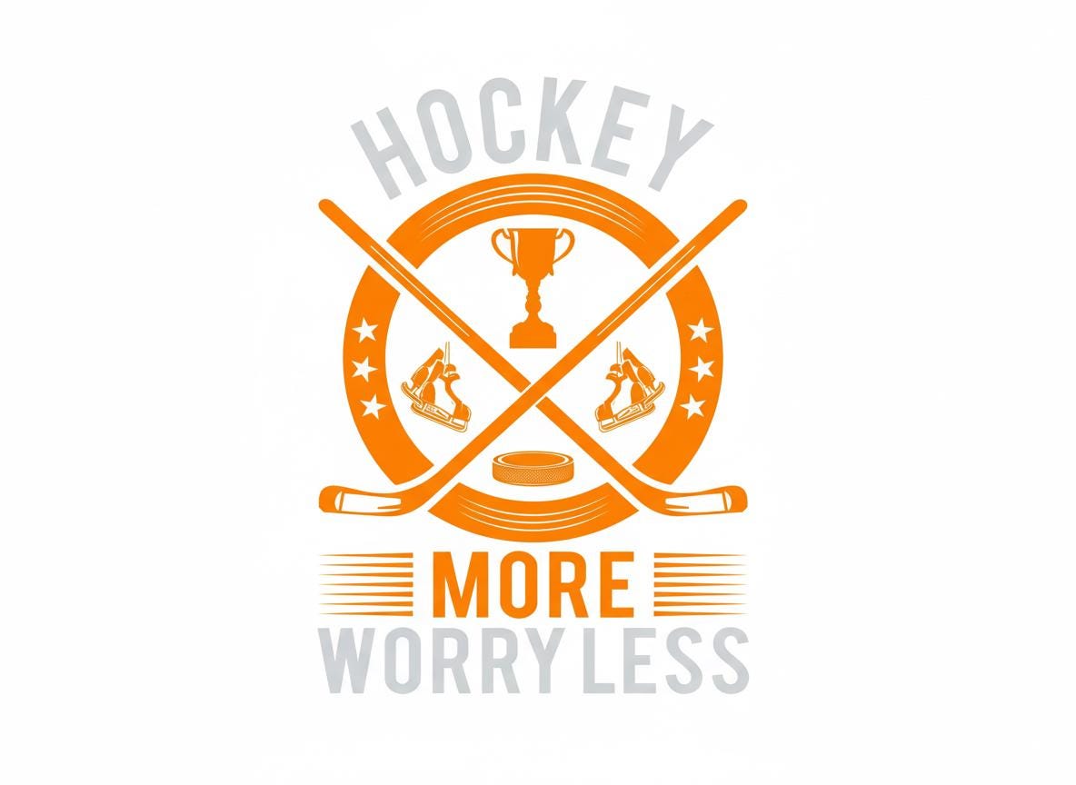 Hockey More Worry Less SVG – Cricut, Silhouette & Sublimation Cut File Canada | Holiday Cut File (Digital Download)