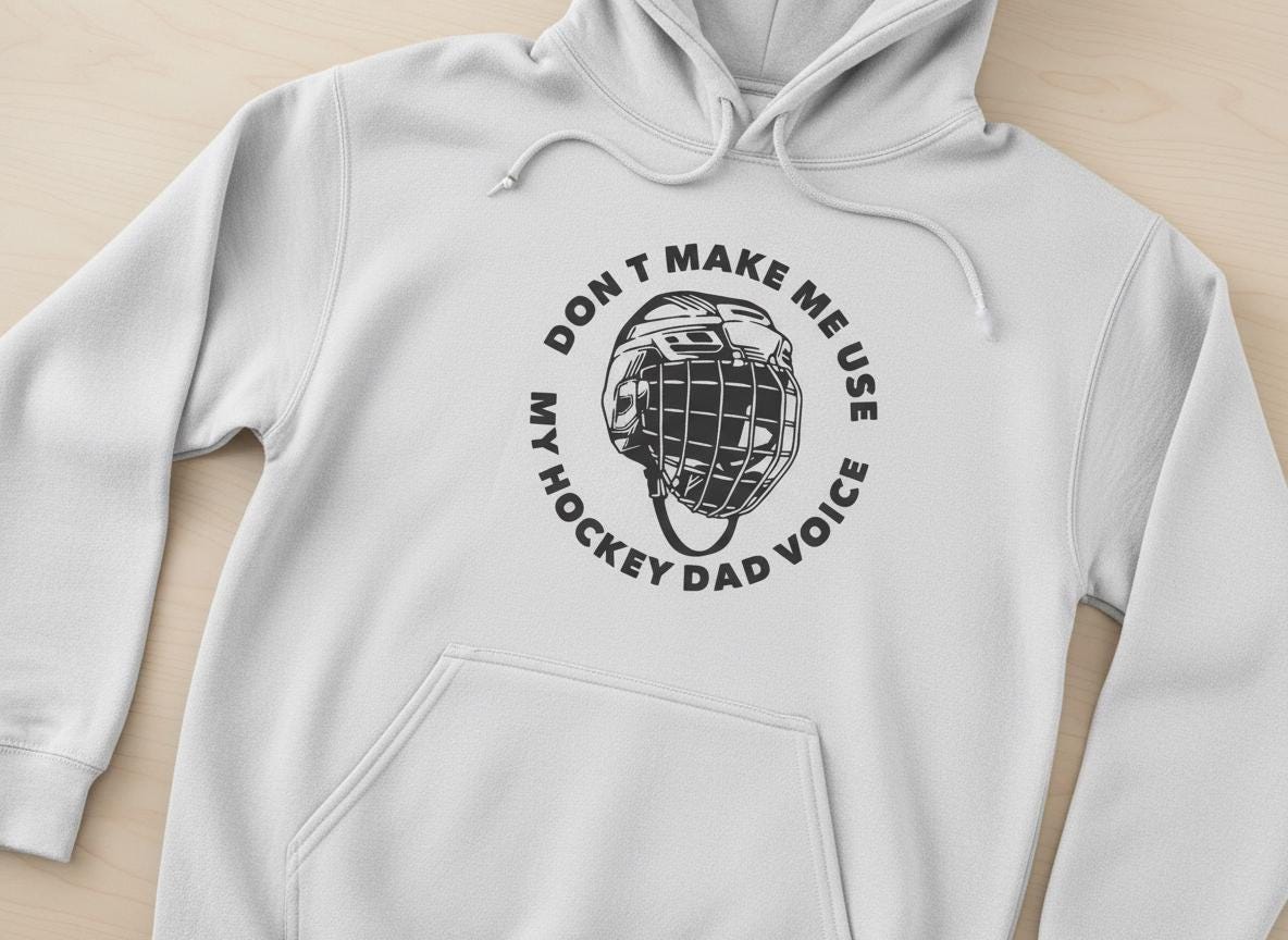 Funny Hockey Dad SVG | Helmet Design (Digital Download)