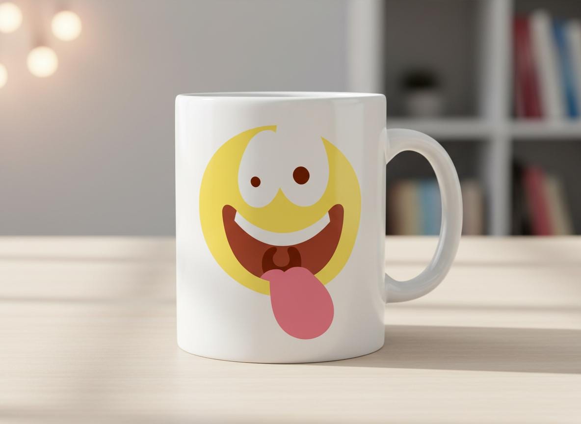 Crazy Face Emoji SVG | Funny Tongue Out Vector (Digital Download)