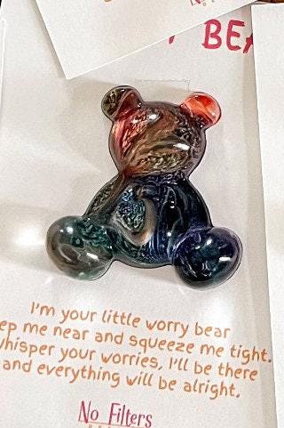 Resin Worry Bear | Comfort Fidget Toy