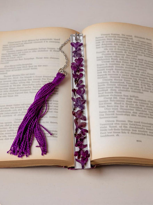 Handmade Resin Bookmark with Real Dried Flowers & Tassel  Floral Bookmark Gift for Book Lovers  Made in Canada
