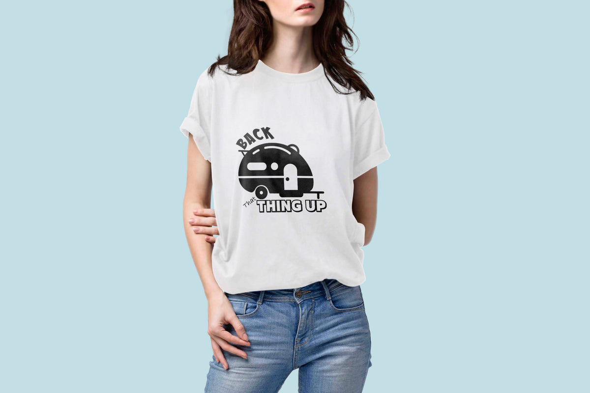 Back That Thing Up SVG-Cricut, Silhouette, Sublimation Cut File Canada-Funny Retro Camper Trailer-RV Life (Digital Download)